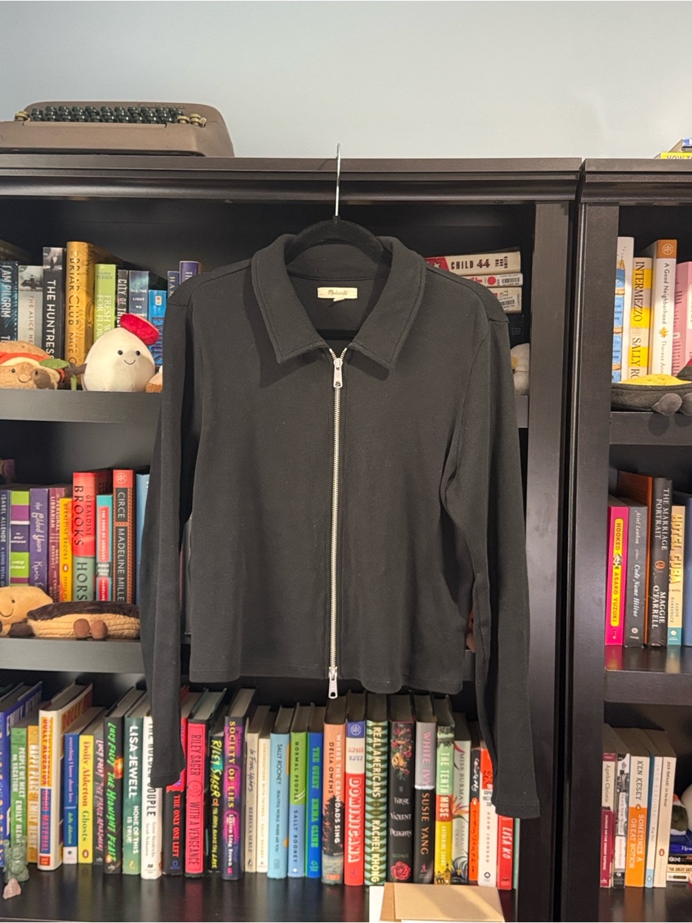Madewell Ribbed Front Zip-Front Tee